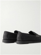 Quoddy - Rover Capetown Suede Penny Loafers - Black