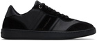 Ferragamo Black Low Top Signature Sneakers
