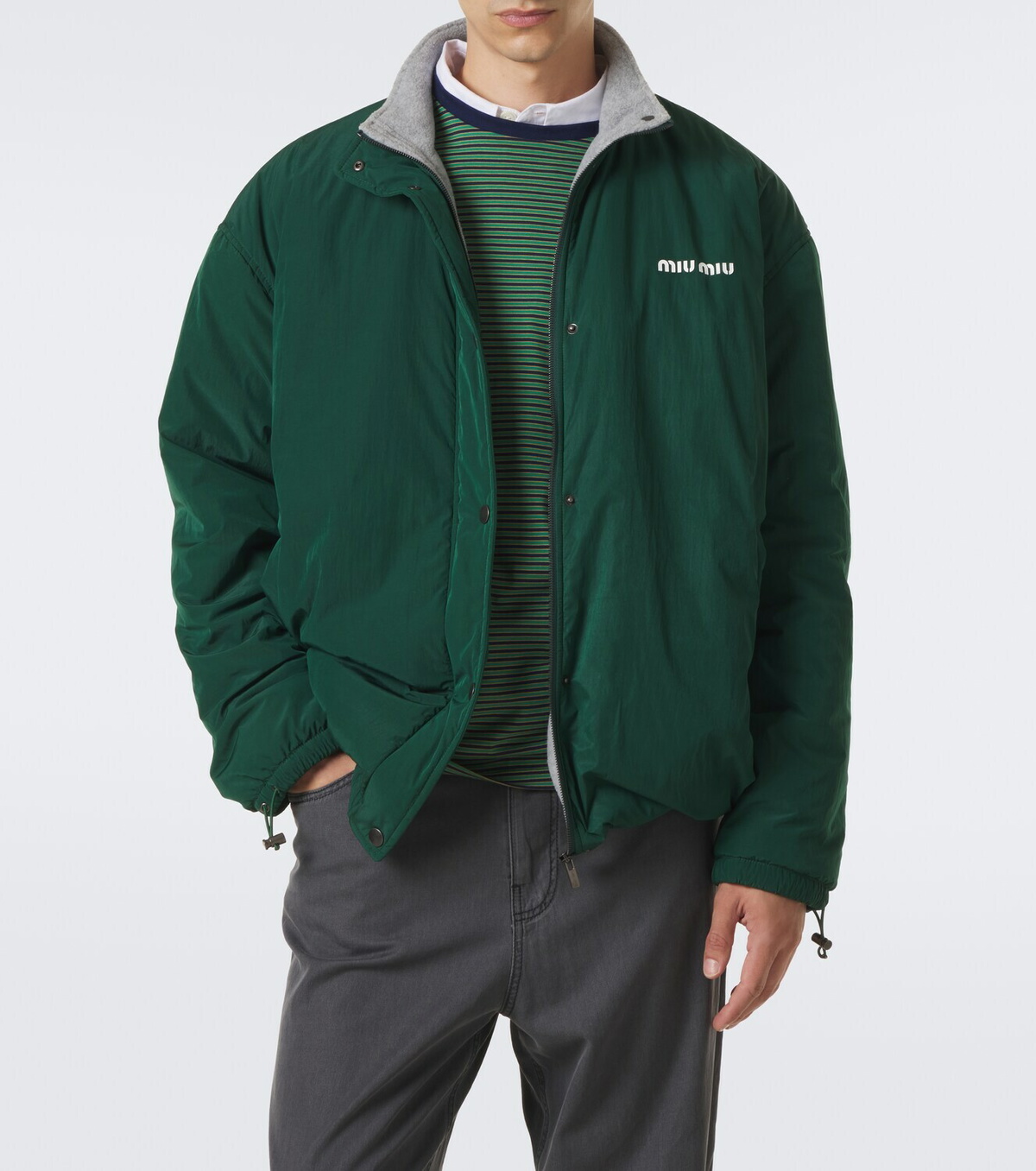 Miu Miu Logo technical jacket