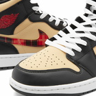 Air Jordan Men's 1 Mid Se Tt Sneakers in Black/Sesame/Red