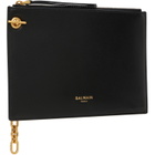 BALMAIN Black Pulse Zipped Pouch