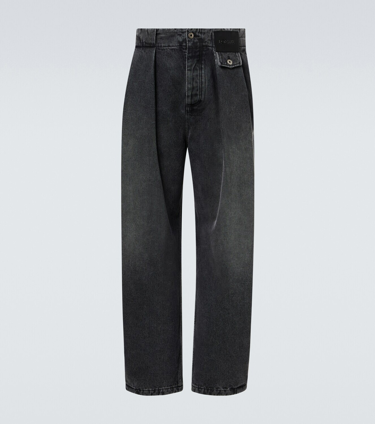 Loewe Pleated barrel-leg jeans