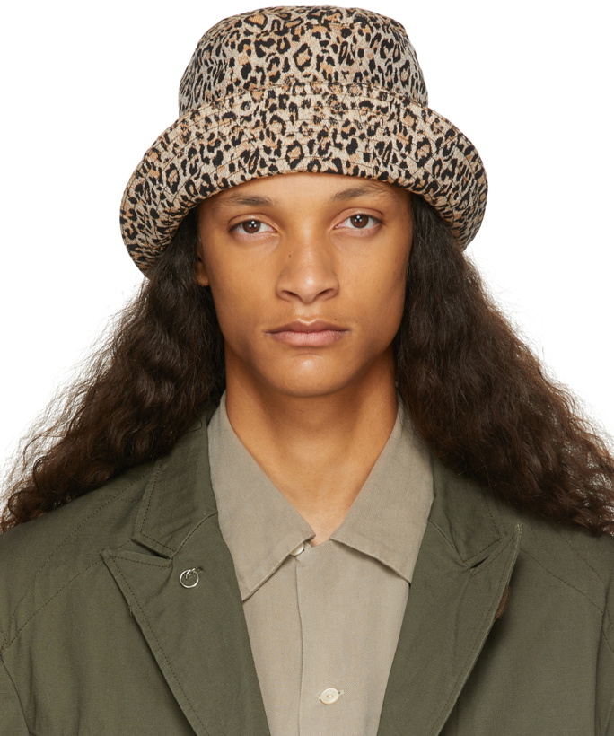 Photo: Engineered Garments Beige Leopard Bucket Hat