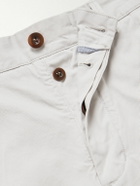 Sid Mashburn - Field Straight-Leg Garment-Dyed Cotton-Twill Trousers - Neutrals