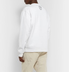 Acne Studios - Fate Appliquéd Fleece-Back Cotton-Jersey Sweatshirt - White