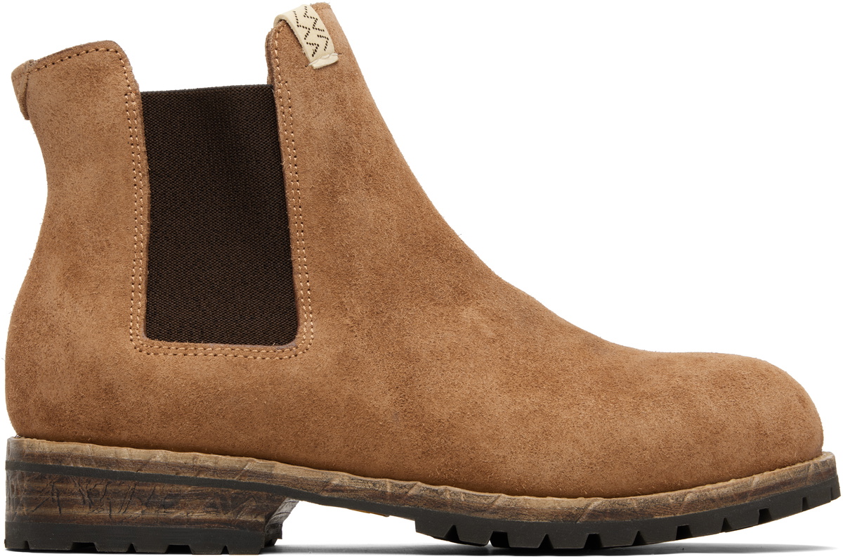 visvim Beige Suede Gloves Visvim