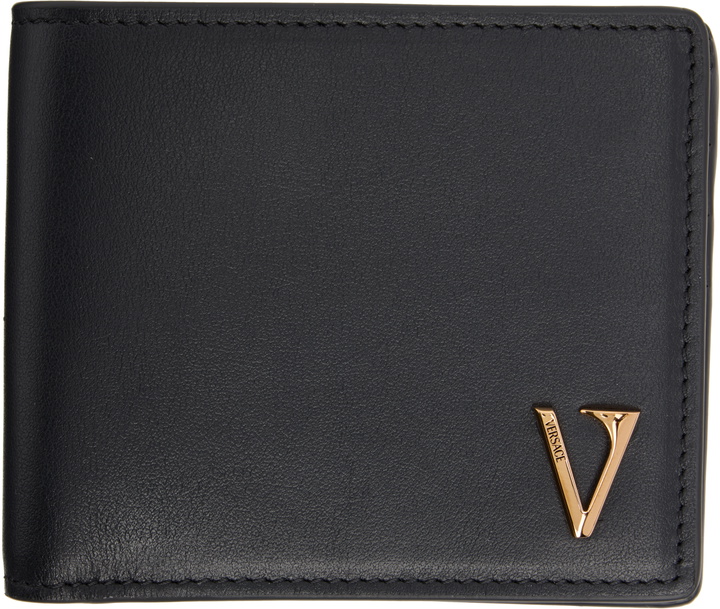 Photo: Versace Black 'V' Bifold Wallet