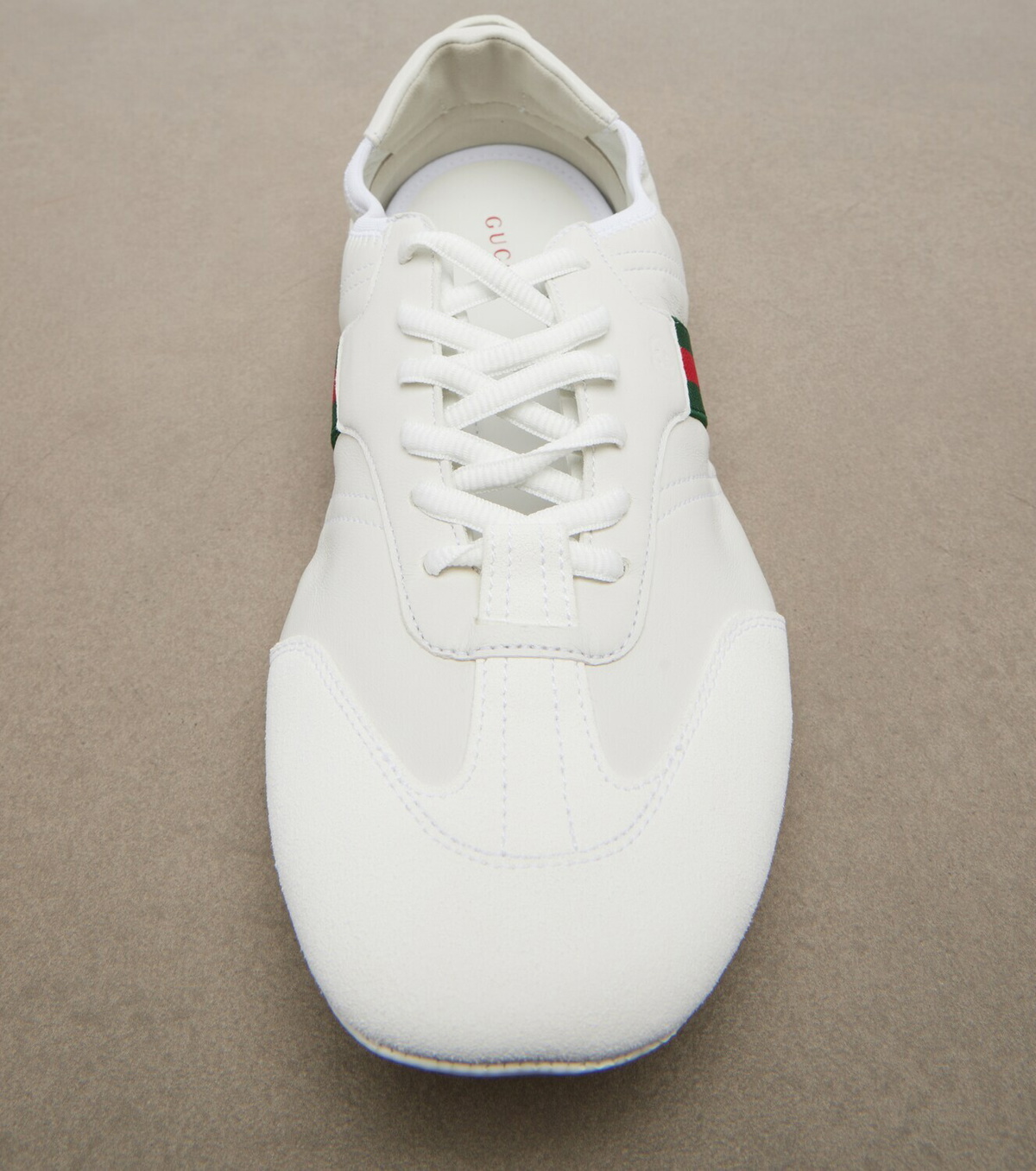 Gucci Flex suede-trimmed leather sneakers