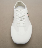 Gucci Flex suede-trimmed leather sneakers