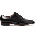 John Lobb - City II Burnished-Leather Oxford Shoes - Black