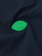 DISTRICT VISION - Logo-Appliquéd Tapered Nylon Trousers - Blue