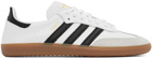 adidas Originals White Samba Decon Sneakers