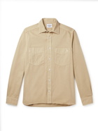 TOD'S - Garment-Dyed Cotton Shirt - Neutrals