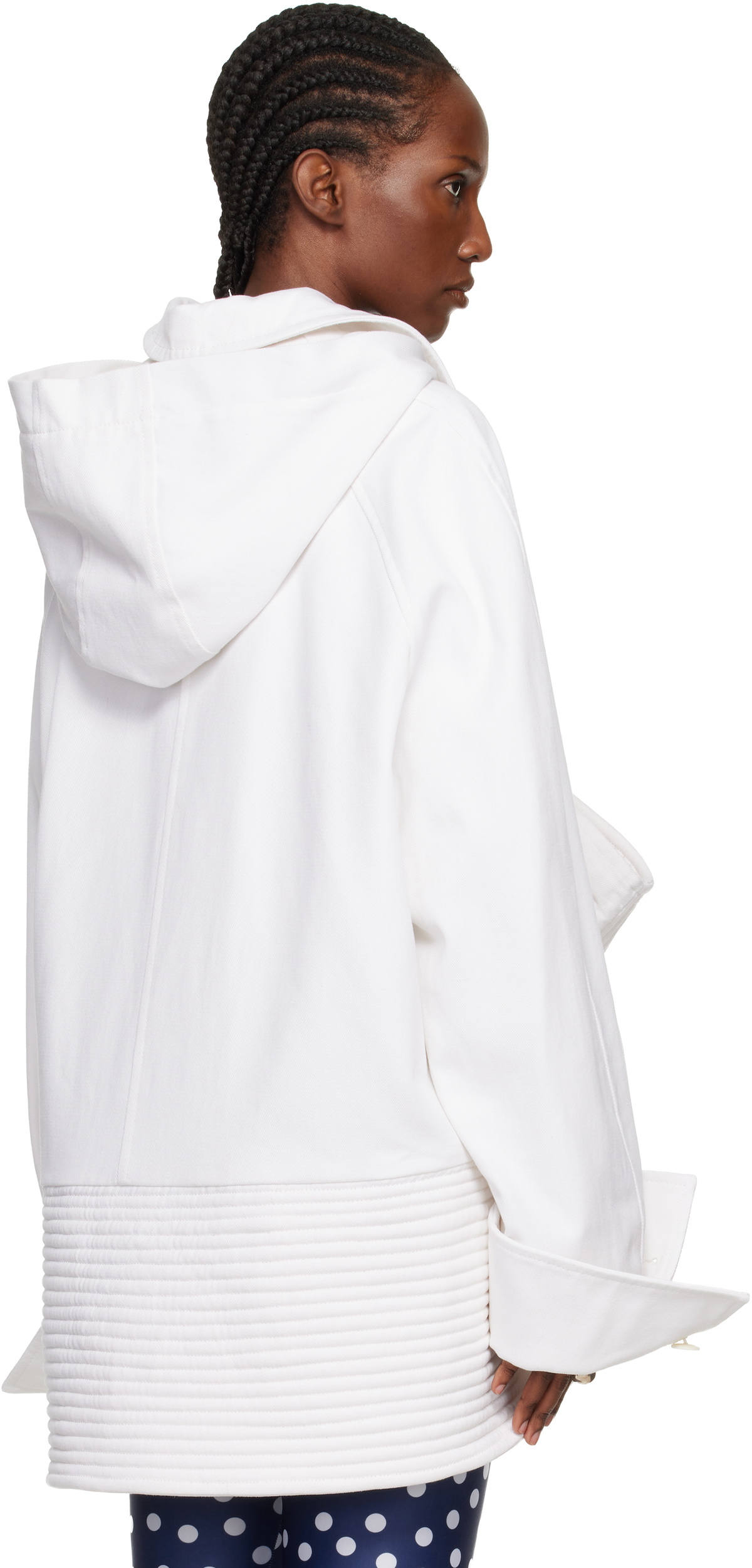 Jean Paul Gaultier White 'The Sailor Short' Trench Coat