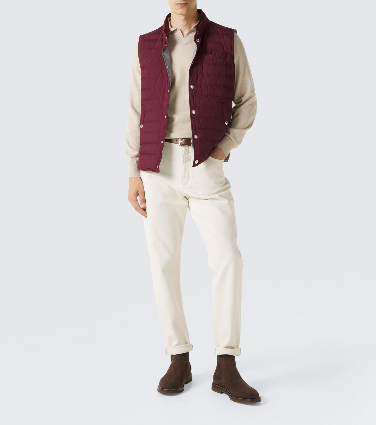 Brunello Cucinelli Cashmere polo sweater