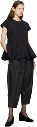 Comme des Garçons Black Peplum Blouse