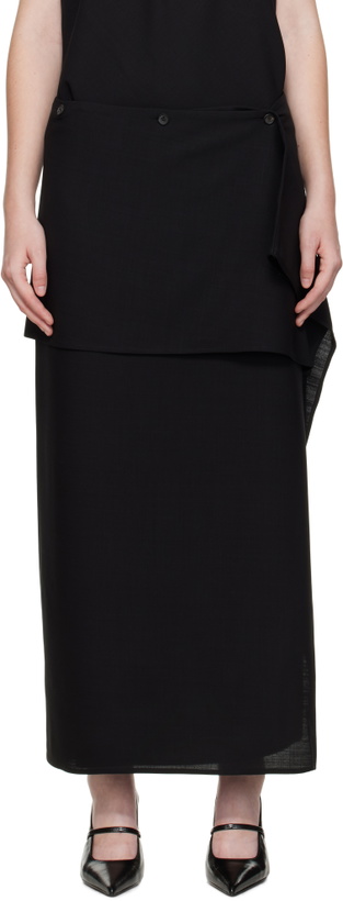 Photo: La Collection Black Hailey Maxi Skirt