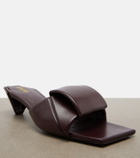Loewe Origami leather mules