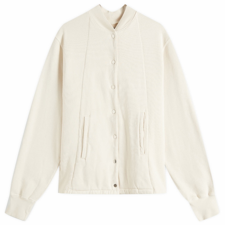 Photo: Les Tien Men's Heavyweight Moto Coaches Jacket in Ivory