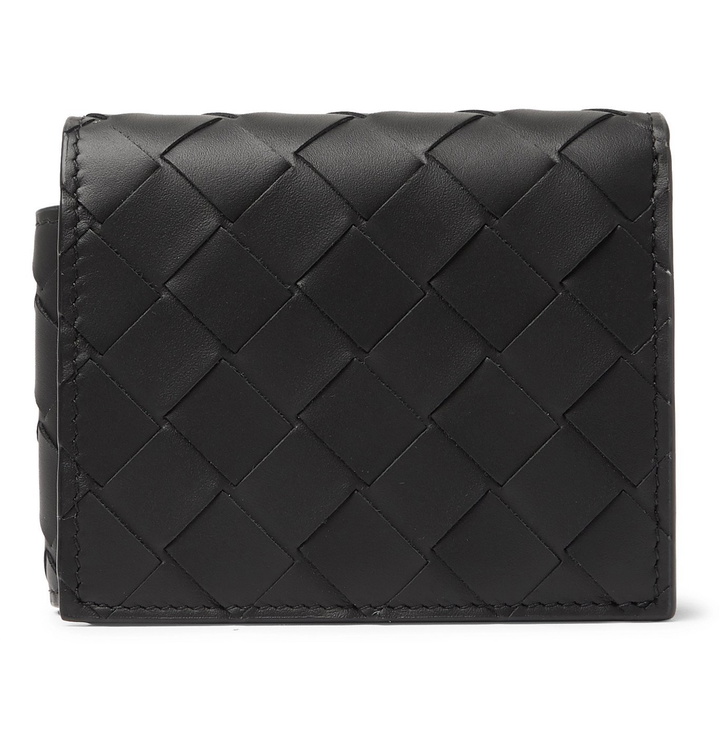 Photo: Bottega Veneta - Intrecciato Leather Trifold Wallet - Black