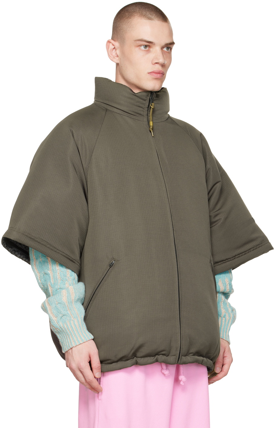 Acne Studios Brown Reversible Down Jacket Acne Studios