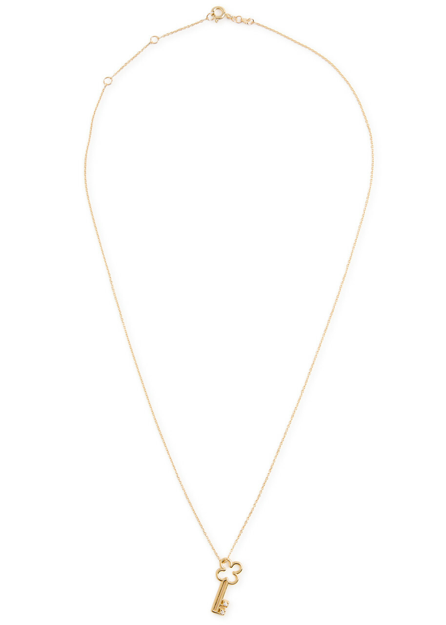 Aliita Llavecita Brillante Embellished 9kt Gold Necklace - One Size