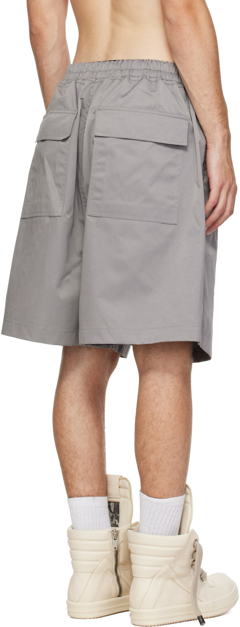 Rick Owens Gray Tower Faun Shorts
