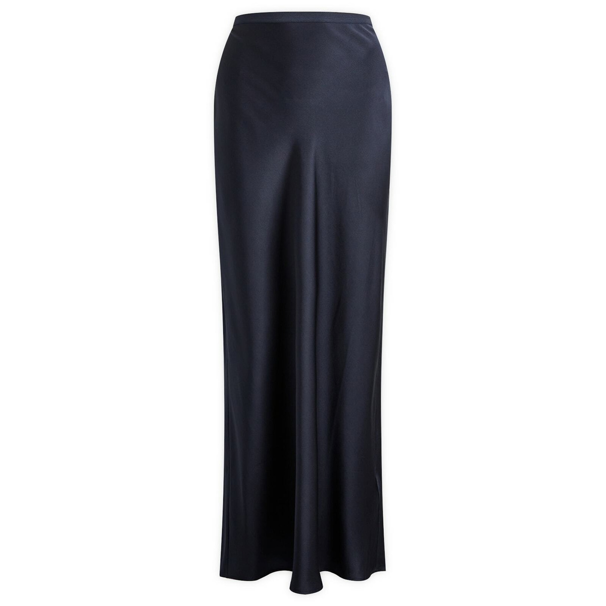 Anine Bing Women's Bar Silk Maxi Skirt in Navy