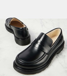 Loewe Blaze leather penny loafers