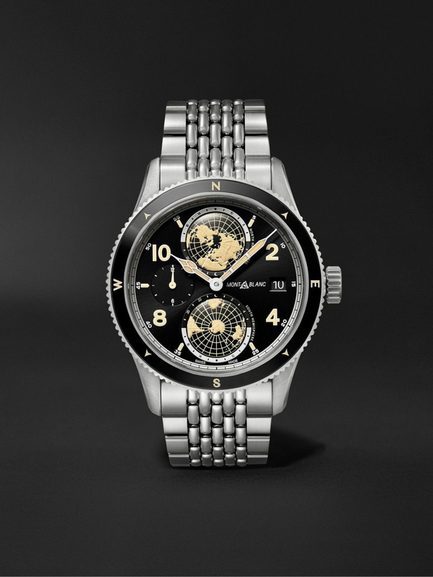 Photo: Montblanc - 1858 Geosphere Automatic 42mm Stainless Steel Watch, Ref. No. 125872