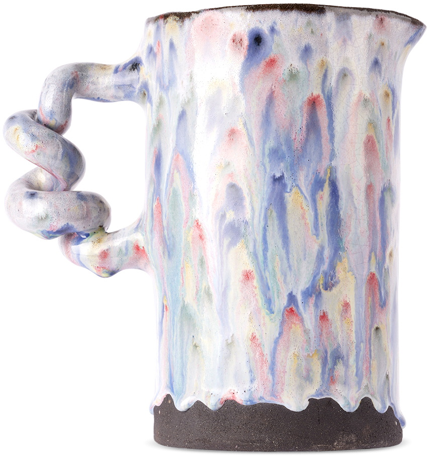 Harlie Brown Studio Black Wiggle Glitter Jug