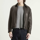 Second/Layer Men's Second Layer Rider Leather Jacket in Black