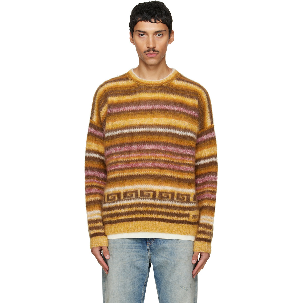 Isabel Marant Tan & Pink Scolan Sweater