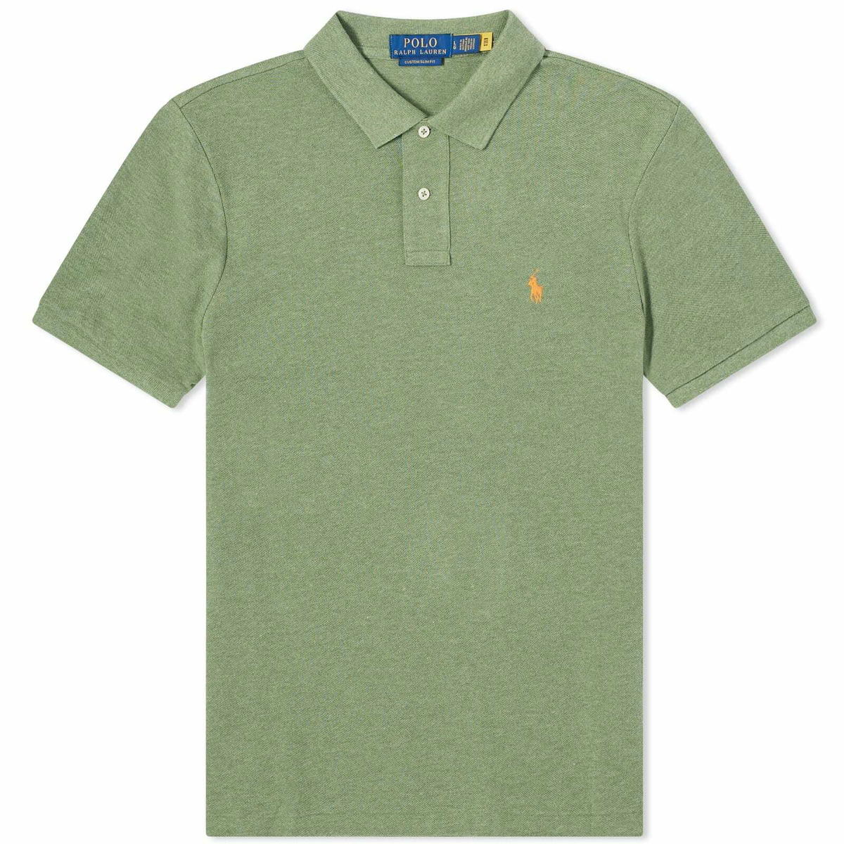 Polo Ralph Lauren Men's Custom Fit Polo Shirt in Cargo Green