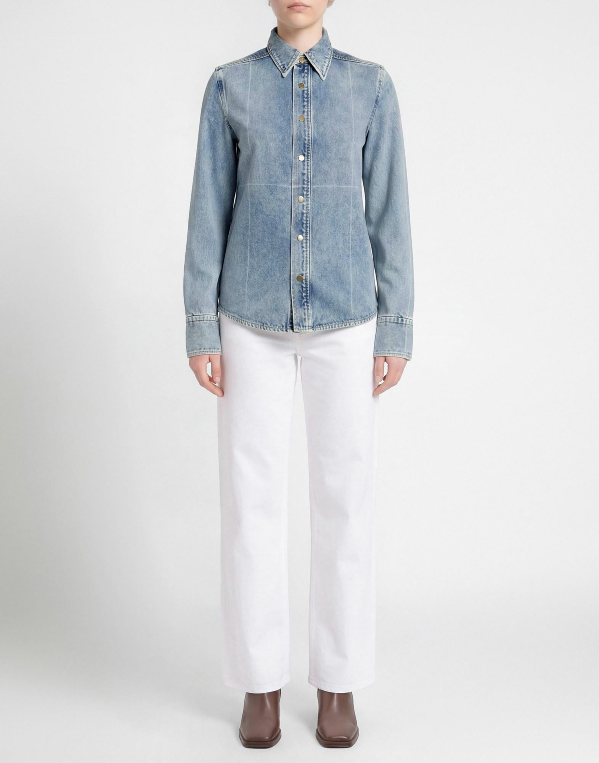 Petar Petrov Womens Denim shirt in Blue