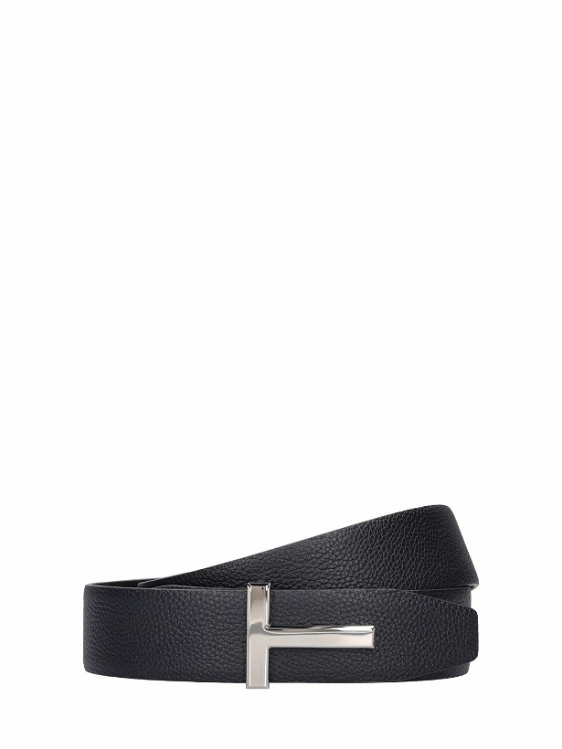 Photo: TOM FORD - 4cm Reversible Leather T Belt