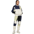 GR-Uniforma White and Navy Patchwork Sweatshirt