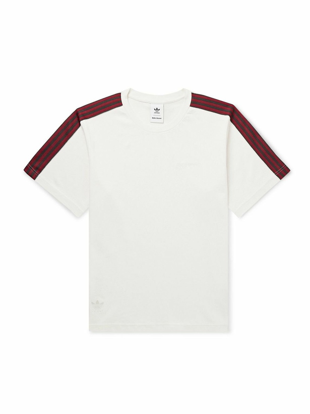 Photo: adidas Originals - Wales Bonner Striped Cotton-Jersey T-Shirt - Neutrals