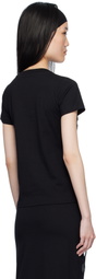 Conner Ives Black 'The Reconstituted Mirror Disc Embroidery' T-shirt