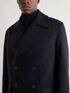 Valstar - Clifford Double-Breasted Wool-Blend Felt Coat - Blue