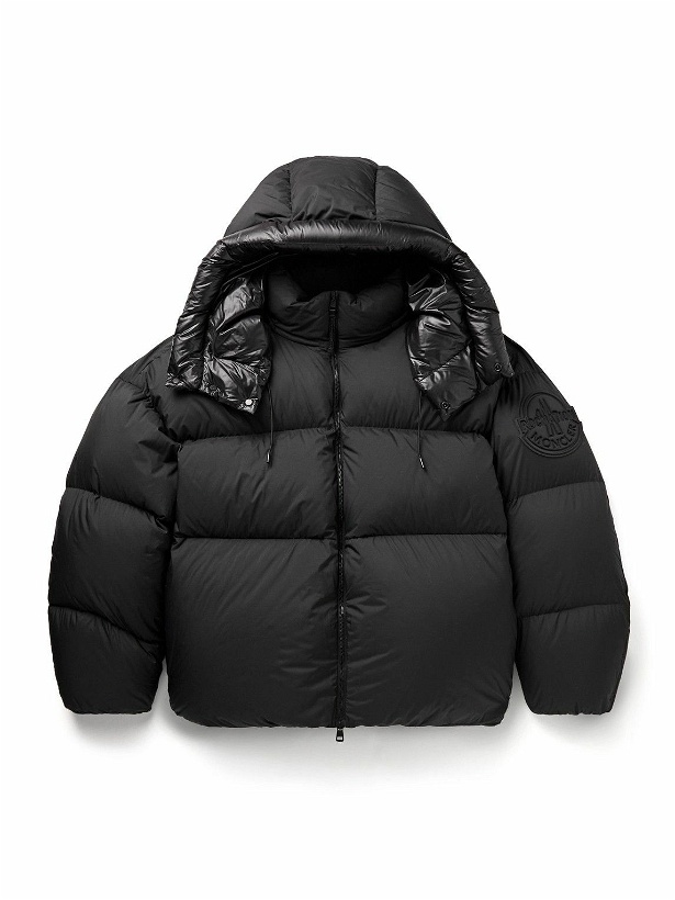 Photo: Moncler Genius - Roc Nation by Jay-Z Antila Logo-Appliquéd Quilted Shell Hooded Down Jacket - Black