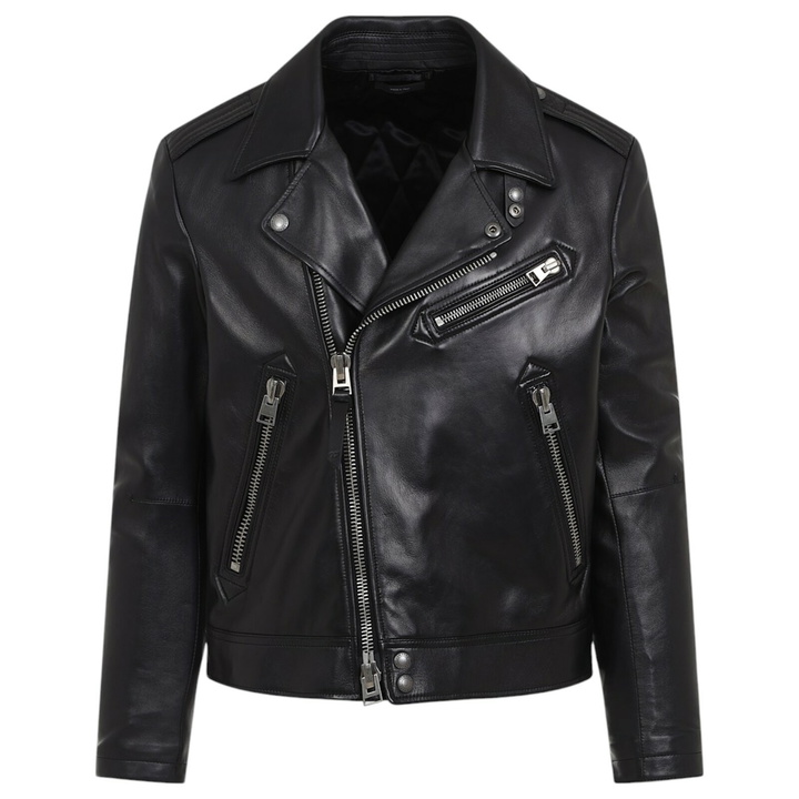 Photo: Tom Ford Lamb Leather Biker Jacket