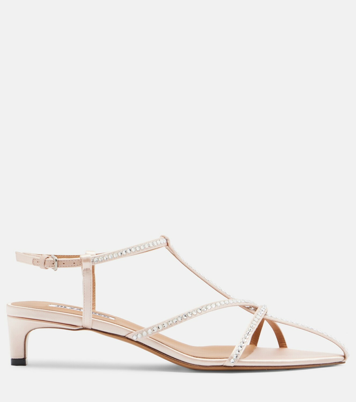 Jil Sander Cage crystal-embellished leather sandals