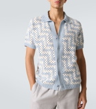 Frescobol Carioca Pinto crochet cotton cardigan