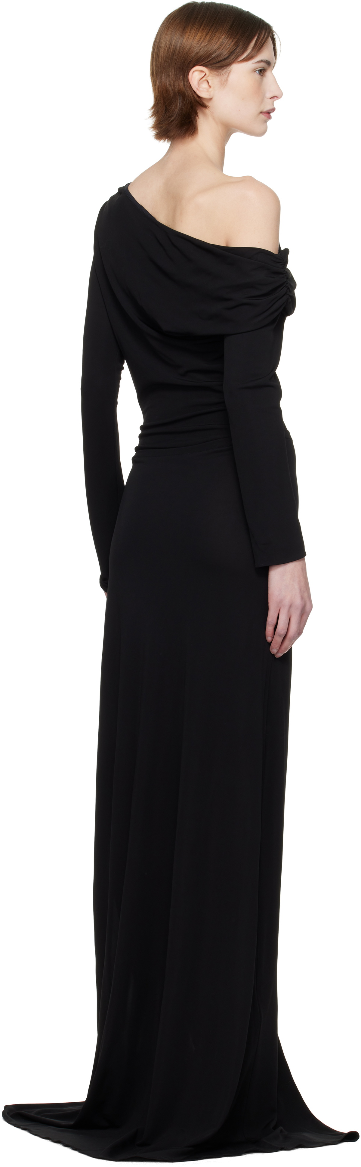 16Arlington Black Polyta Maxi Dress