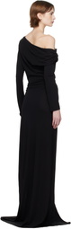 16Arlington Black Polyta Maxi Dress
