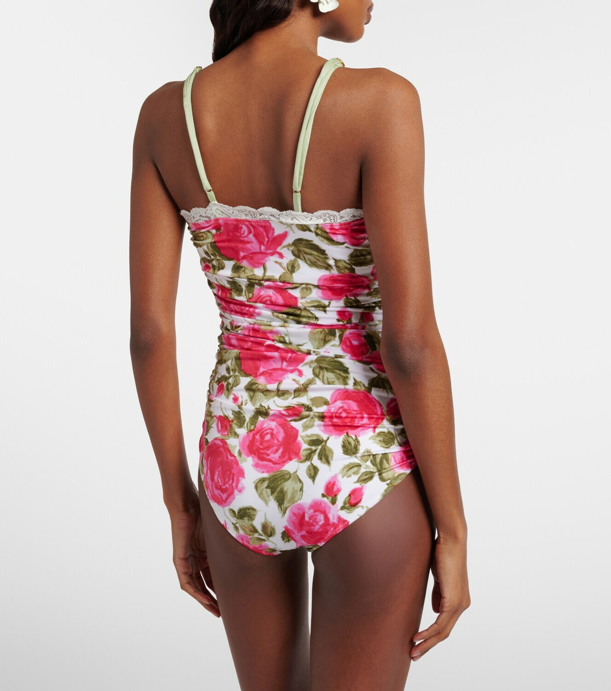 Chloé Floral ruched bodysuit