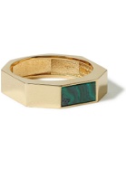 LUIS MORAIS - 14-Karat Gold and Malachite Ring - Green