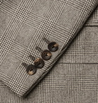 Kingsman - Brown Double-Breasted Prince Of Wales Checked Wool Suit Jacket - Brown