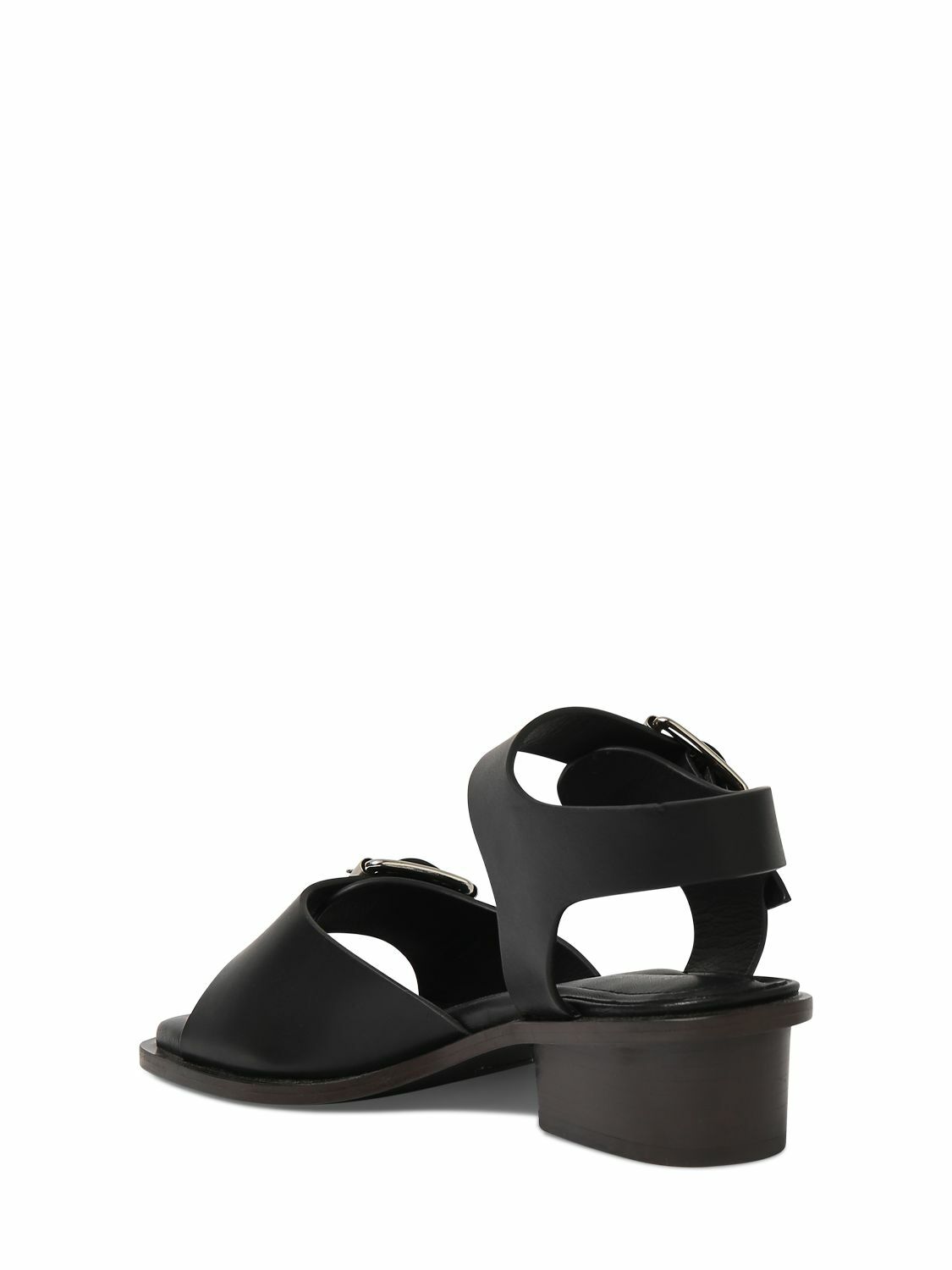 【LEMAIRE】Square 35 ヒールサンダル Lemaire Square Heeled Sandals with Straps 35 in Black